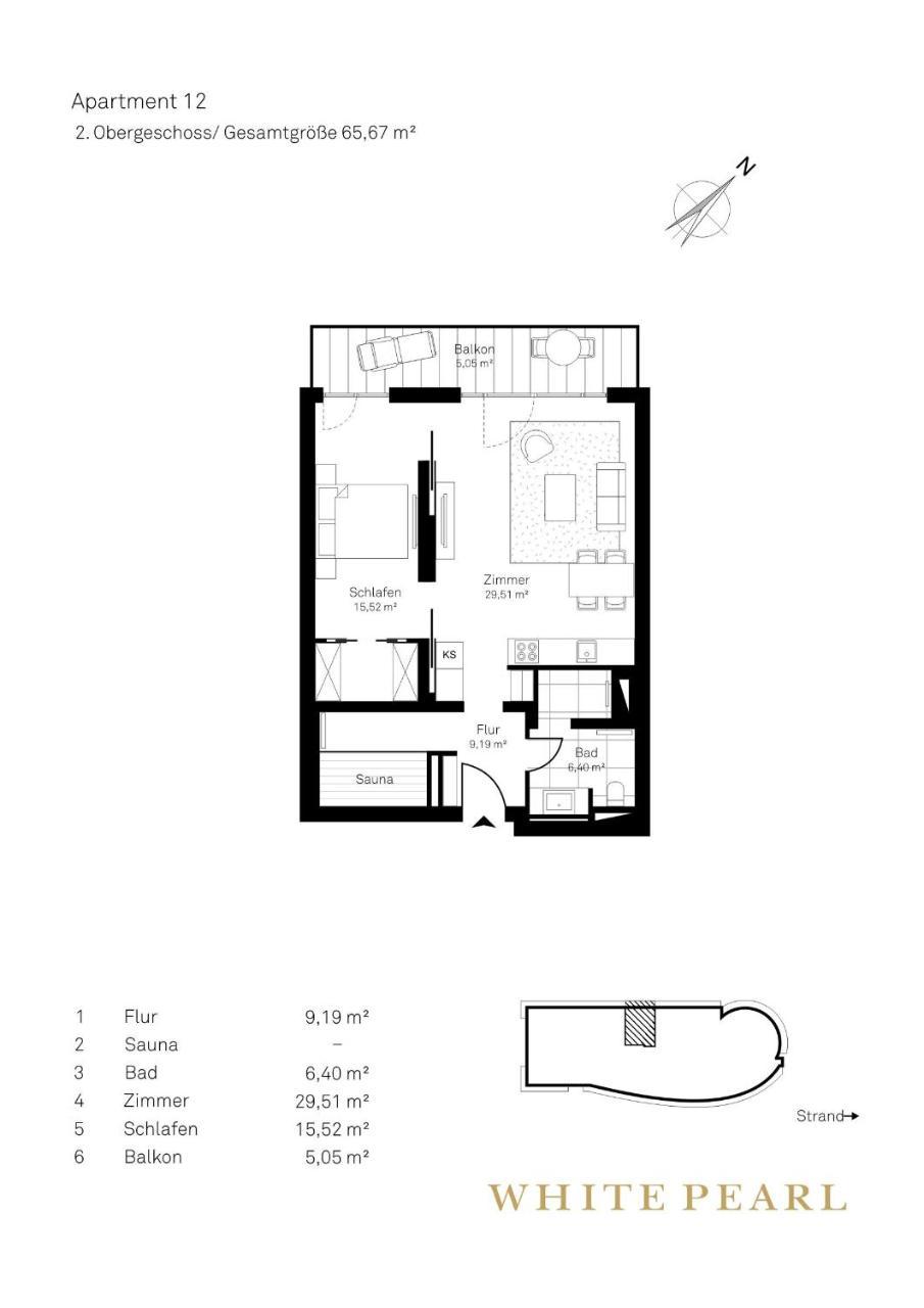 White Pearl Apartment 2.12 蒂门多弗施特兰德 外观 照片